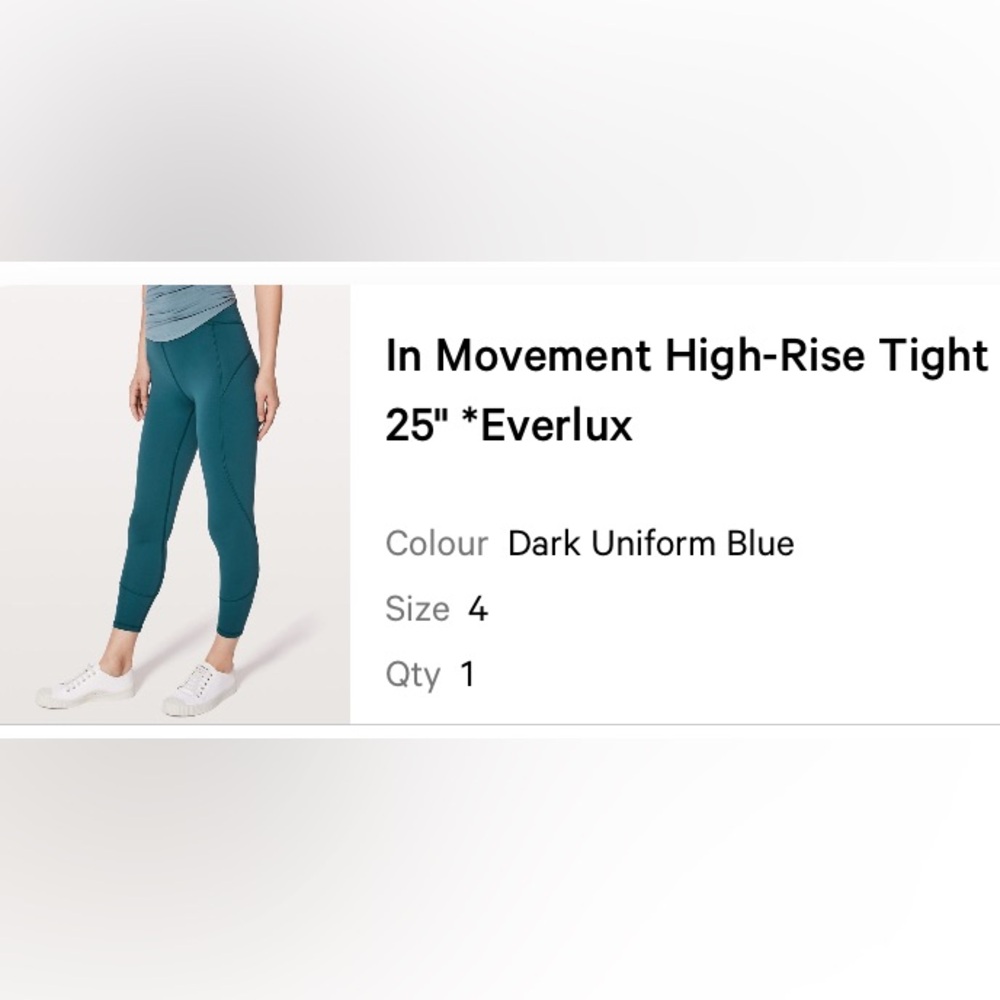 Lululemon In Movement Leggings